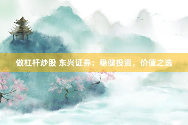 做杠杆炒股 东兴证券：稳健投资，价值之选