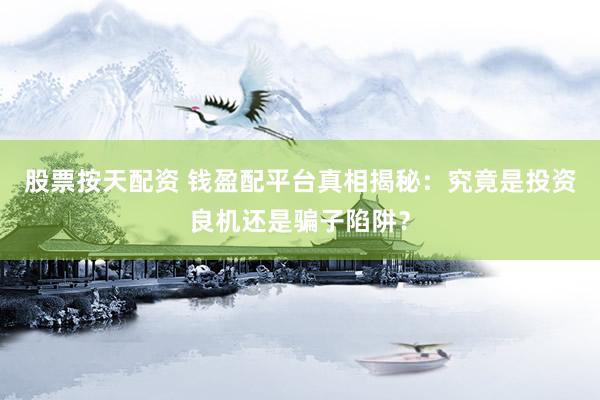 股票按天配资 钱盈配平台真相揭秘：究竟是投资良机还是骗子陷阱？