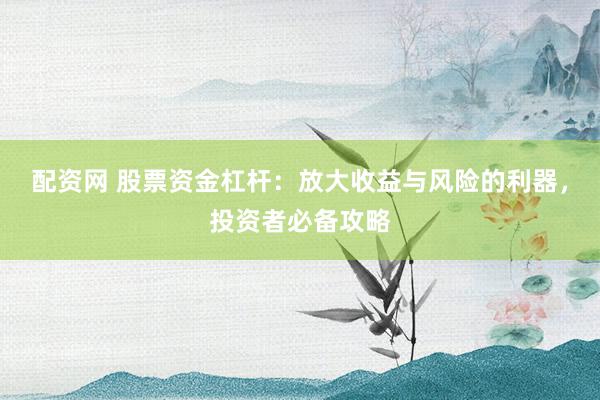 配资网 股票资金杠杆：放大收益与风险的利器，投资者必备攻略